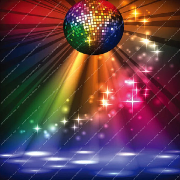 Disco Fever Spectrum - Pillow Cover Backdrop Backdrops